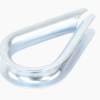 Cuello Guardacabo Rozadera para Cable de 1/4" de Acero Galv. por Inmersión. - Imagen 3